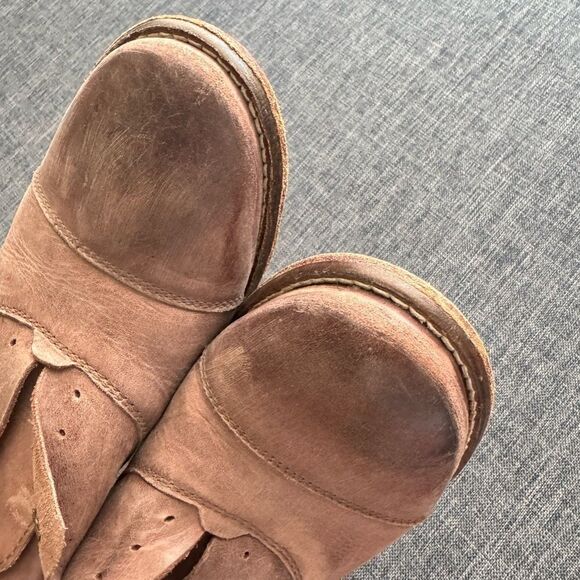 Free People Rogue Darby Brown Leather Oxfords Size 37 - Picture 10 of 11